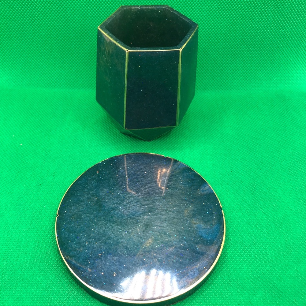 Resin electric candle holder. 18$ each. Creative Outlet Designs X.